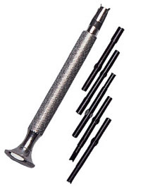 Locknut driver with 5 blades